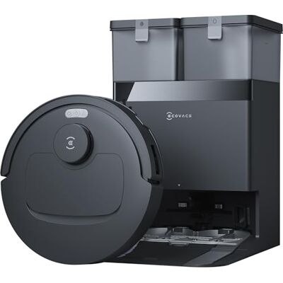 ECOVACS DEEBOT T30e Omni Robot Aspirador y mopa, succión de 25,000 Pa, ZeroTangle 3.0, Cepillo Lateral ARClean, Cepillo Principal (Triple V), estación Omni, Vaciado automático, Secado a 45 °C, Negro ECOVACS DEEBOT T30e Omni Robot Aspirador y mopa, succión de 25,000 Pa, ZeroTangle 3.0, Cepillo Lateral ARClean, Cepillo Principal (Triple V), estación Omni, Vaciado automático, Secado a 45 °C, Negro