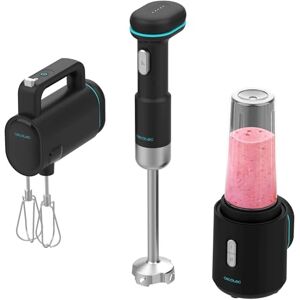Cecotec Batidoras de Mano Portátil BlendGo Pack. 180W, Batería con Carga 2h, 30min Uso, Indicador Batería, Accesorios Completos, Temp 60-96ºC, Velocidad 6500-13000 RPM, Recargable, Botón de Seguridad Cecotec Batidoras de Mano Portátil BlendGo Pack. 180W, Batería con Carga 2h, 30min Uso, Indicador Batería, Accesorios Completos, Temp 60-96ºC, Velocidad 6500-13000 RPM, Recargable, Botón de Seguridad