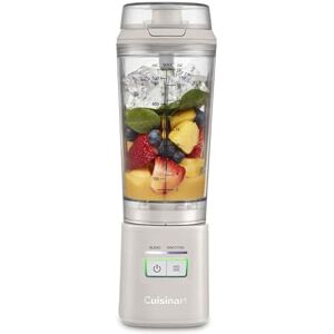 CUISINART Blast & Go Licuadora portátil Sin cable, recargable USB-C Taza de viaje sin BPA Motor de 20.000 RPM 2 presetes: Mezcla y batidos, batidos de proteínas, hielo triturado, frutas CUISINART Blast & Go Licuadora portátil Sin cable, recargable USB-C Taza de viaje sin BPA Motor de 20.000 RPM 2 presetes: Mezcla y batidos, batidos de proteínas, hielo triturado, frutas