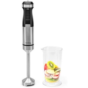 huslog Blend Flex 1500W Batidora de mano – Batidora de acero inoxidable con 20 velocidades y función turbo, incluye un vaso medidor de 600 ml – Batidora de mano para batidos y sopas huslog Blend Flex 1500W Batidora de mano – Batidora de acero inoxidable con 20 velocidades y función turbo, incluye un vaso medidor de 600 ml – Batidora de mano para batidos y sopas