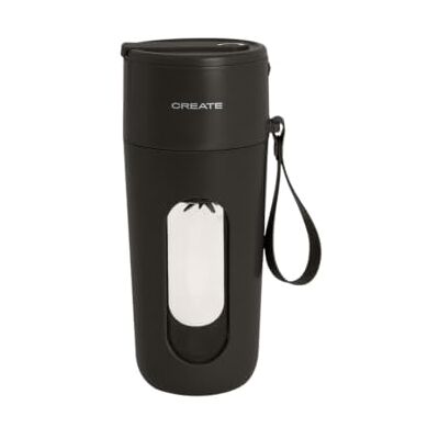 CREATE /MOI STUDIO MOVE/Batidora de vaso portátil recargable negro/licuado inalámbrico, 15 usos autonomía, USB-C, 10 cuchillas acero inoxidable, vaso 400 ml, 80W CREATE /MOI STUDIO MOVE/Batidora de vaso portátil recargable negro/licuado inalámbrico, 15 usos autonomía, USB-C, 10 cuchillas acero inoxidable, vaso 400 ml, 80W