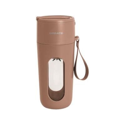 CREATE /MOI STUDIO MOVE/Batidora de vaso portátil recargable moca/licuado inalámbrico, 15 usos autonomía, USB-C, 10 cuchillas acero inoxidable, vaso 400 ml, 80W CREATE /MOI STUDIO MOVE/Batidora de vaso portátil recargable moca/licuado inalámbrico, 15 usos autonomía, USB-C, 10 cuchillas acero inoxidable, vaso 400 ml, 80W