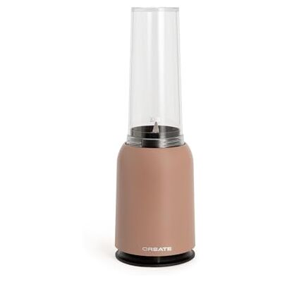 CREATE /MOI STUDIO/Batidora de vaso moca/Tritura y emulsiona, para smoothies y batidos, vaso 400 ml, individual, libre de BPA, portátil, cuchillas de acero inoxidable, 230W CREATE /MOI STUDIO/Batidora de vaso moca/Tritura y emulsiona, para smoothies y batidos, vaso 400 ml, individual, libre de BPA, portátil, cuchillas de acero inoxidable, 230W