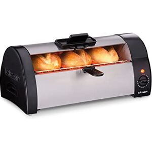 cloer Tostador de panes, Panecillos, baguettes, tartas o masas de levadura crujientes en cuestión de segundos, para tostadas y baguettes "au gratin", 570 vatios, caja de acero inoxidable mate cloer Tostador de panes, Panecillos, baguettes, tartas o masas de levadura crujientes en cuestión de segundos, para tostadas y baguettes "au gratin", 570 vatios, caja de acero inoxidable mate
