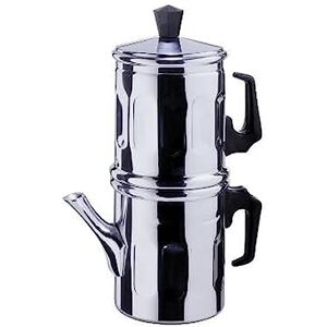 Cafetera Napolitana Ilsa - Diseño Tradicional - Aluminio - 3-4 Tazas Cafetera Napolitana Ilsa - Diseño Tradicional - Aluminio - 3-4 Tazas