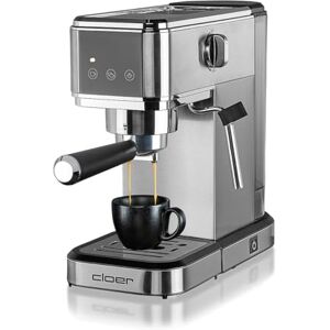 cloer Máquina de café espresso, Cafeterea espresso con espumador de leche, 20 bares, 1350W, Diseño delgado, 1-2 tazas espressos, cappuccinos, latte macchiato, Apagado de seguridad cloer Máquina de café espresso, Cafeterea espresso con espumador de leche, 20 bares, 1350W, Diseño delgado, 1-2 tazas espressos, cappuccinos, latte macchiato, Apagado de seguridad