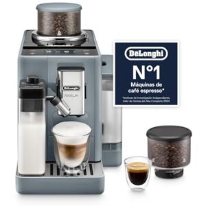 De'Longhi De’Longhi Rivelia – Cafetera Superautomática, LatteCrema Jarra de leche automática, 16 Bebidas One-Touch, Pantalla Táctil, Depósitos de Granos de Café Intercambiables, Gris (EXAM440.55.G) De'Longhi De’Longhi Rivelia – Cafetera Superautomática, LatteCrema Jarra de leche automática, 16 Bebidas One-Touch, Pantalla Táctil, Depósitos de Granos de Café Intercambiables, Gris (EXAM440.55.G)