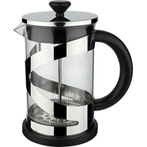 Café Olé Classico Cromo Cafetera, 350 ml / 1 taza / 3 tazas de espresso, cafetera francesa, filtro de malla de acero inoxidable, cuerpo de vidrio, acabado cromado Café Olé Classico Cromo Cafetera, 350 ml / 1 taza / 3 tazas de espresso, cafetera francesa, filtro de malla de acero inoxidable, cuerpo de vidrio, acabado cromado