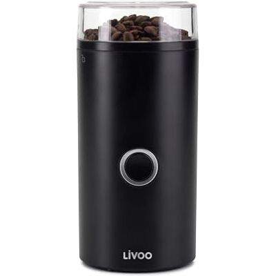 LIVOO Molinillo de café eléctrico (8 a 12 tazas, 80 W, tapa de seguridad) LIVOO Molinillo de café eléctrico (8 a 12 tazas, 80 W, tapa de seguridad)