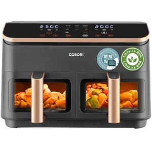 COSORI Grande Freidora de Aire-True Metal-8,5 Litro Doble Cesta Air Fryer-Alta Potencia y 55 % Eficiencia Energética-Temperadura Dual(35-230℃)-10 Modos-Panel Táctil Multifunción-Máx 10 Personas COSORI Grande Freidora de Aire-True Metal-8,5 Litro Doble Cesta Air Fryer-Alta Potencia y 55 % Eficiencia Energética-Temperadura Dual(35-230℃)-10 Modos-Panel Táctil Multifunción-Máx 10 Personas
