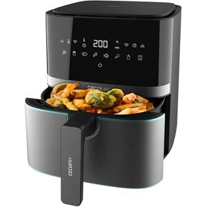 Cecotec Freidora de Aire de 5,5L, Air Fryer, Cecofry Full InoxBlack 5500 Pro. 1700W, Digital, sin Aceite, Panel Táctil, Acabados en Acero Inox, Tecnología PerfectCook, Termostato, 8 Modos Cecotec Freidora de Aire de 5,5L, Air Fryer, Cecofry Full InoxBlack 5500 Pro. 1700W, Digital, sin Aceite, Panel Táctil, Acabados en Acero Inox, Tecnología PerfectCook, Termostato, 8 Modos
