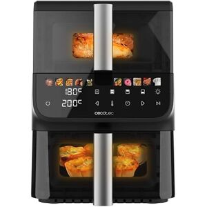 Cecotec Freidora de Aire sin Aceite Air Fryer 10L Cecofry DuoLevel 10000 DuoSize Window. 2000W, Diseño Vertical, 2 Cubetas 3.5L y 6.5L, Sync, 10 Menús, Temp 80-200ºC, Ventana Superior, Panel Táctil Cecotec Freidora de Aire sin Aceite Air Fryer 10L Cecofry DuoLevel 10000 DuoSize Window. 2000W, Diseño Vertical, 2 Cubetas 3.5L y 6.5L, Sync, 10 Menús, Temp 80-200ºC, Ventana Superior, Panel Táctil