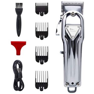 himaly Cortapelos Profesional Hombre Electrónico Corte Pelo Profesional Máquina Cortar Pelo Recortador de Barba Cortadora de Pelo USB Recargable (Plata) himaly Cortapelos Profesional Hombre Electrónico Corte Pelo Profesional Máquina Cortar Pelo Recortador de Barba Cortadora de Pelo USB Recargable (Plata)