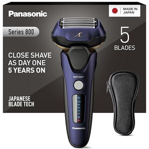 Panasonic Series 800 ES-LV67 Afeitadora premium (Motor ultrarrápido, 5 hojas precisión nanométrica, cabezal multiflexible con 16 direcciones, funda de viaje, lavable, ion de litio) morado y negro Panasonic Series 800 ES-LV67 Afeitadora premium (Motor ultrarrápido, 5 hojas precisión nanométrica, cabezal multiflexible con 16 direcciones, funda de viaje, lavable, ion de litio) morado y negro