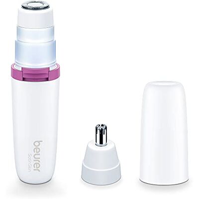 Beurer HL 16 Depiladora facial, afeitadora eléctrica para mujeres, para eliminar el vello facial, de la nariz y de las orejas y para perfilar y recortar las cejas Beurer HL 16 Depiladora facial, afeitadora eléctrica para mujeres, para eliminar el vello facial, de la nariz y de las orejas y para perfilar y recortar las cejas