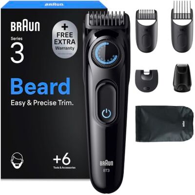 Braun BT3565 - Recortadora de barba Serie 3 Longitudes ajustables Braun BT3565 - Recortadora de barba Serie 3 Longitudes ajustables