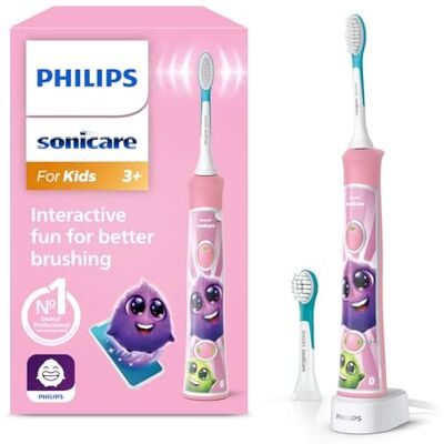 Philips Cepillo de dientes eléctrico sónico Sonicare for Kids (modelo HX6352/42) Philips Cepillo de dientes eléctrico sónico Sonicare for Kids (modelo HX6352/42)