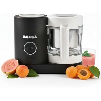 Béaba , Babycook Neo, Robot de Cocina 6 en 1 Para Bebés, Fabricado en Francia, Bol de Cristal y Cuenco Inox, Cocción al Vapor Rápida y Suave, Ideal Potitos Caseros, Negro Béaba , Babycook Neo, Robot de Cocina 6 en 1 Para Bebés, Fabricado en Francia, Bol de Cristal y Cuenco Inox, Cocción al Vapor Rápida y Suave, Ideal Potitos Caseros, Negro