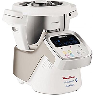Moulinex i-Companion HF9001 Robot de cocina Bluetooth 13 programas y 6 accesorios, capacidad 6 personas, incluye cuchilla picadora, batidor, mezclador, amasador, triturador y cesta de vapor Moulinex i-Companion HF9001 Robot de cocina Bluetooth 13 programas y 6 accesorios, capacidad 6 personas, incluye cuchilla picadora, batidor, mezclador, amasador, triturador y cesta de vapor