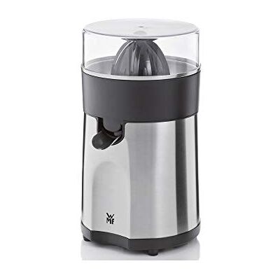 WMF Stelio Exprimidor, 85 W, 2 conos intercambiables y colador extraíble de cromargan y cierre antigoteo, apto para limón, naranja y pomelo, acero inoxidable, cromargan WMF Stelio Exprimidor, 85 W, 2 conos intercambiables y colador extraíble de cromargan y cierre antigoteo, apto para limón, naranja y pomelo, acero inoxidable, cromargan