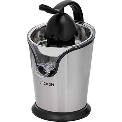 Becken Exprimidor Eléctrico Ideal para Jugos Naturales Potencia 100 W Filtro en Acero Inoxidable Sistema Antigoteo Fácil de Limpiar Becken Exprimidor Eléctrico Ideal para Jugos Naturales Potencia 100 W Filtro en Acero Inoxidable Sistema Antigoteo Fácil de Limpiar