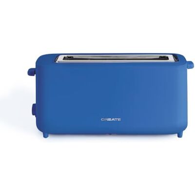 CREATE /TOAST STUDIO XL/Tostador de pan azul cobalto / 6 Niveles de potencia, bandeja recogemigas, termostato, descongelación, sistema de seguridad, 950W CREATE /TOAST STUDIO XL/Tostador de pan azul cobalto / 6 Niveles de potencia, bandeja recogemigas, termostato, descongelación, sistema de seguridad, 950W