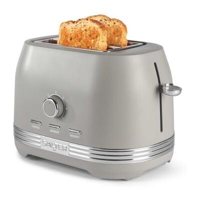 Salter Rise Tostadora 2 rebanadas, 800 W, ranuras anchas Elevación alta, bandeja recogemigas, rejilla calientabollos, centrado automático, descongelar/recalentar/cancelar, topo Salter Rise Tostadora 2 rebanadas, 800 W, ranuras anchas Elevación alta, bandeja recogemigas, rejilla calientabollos, centrado automático, descongelar/recalentar/cancelar, topo