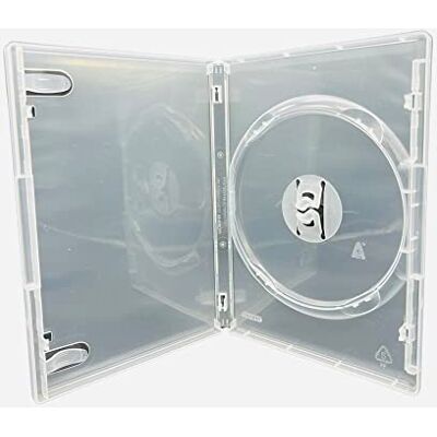 Dragon ® 10 estuches de almacenamiento para CD, DVD, Blu-ray con capacidad para una unidad, 14 mm, color transparente Dragon ® 10 estuches de almacenamiento para CD, DVD, Blu-ray con capacidad para una unidad, 14 mm, color transparente