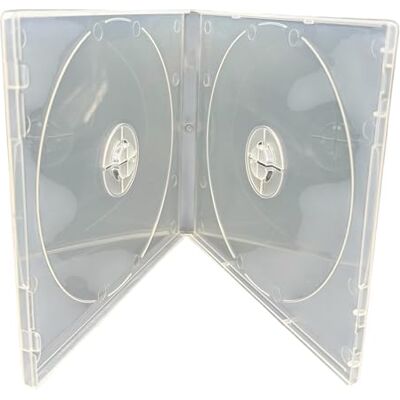 Dragon 25 estuches dobles transparentes para CD – Lomo de 10,4 mm inastillable con funda exterior para obras de arte – Capacidad para 2 discos CD/DVD/Blu-ray – Ideal para reemplazos, almacenamiento y correo Dragon 25 estuches dobles transparentes para CD – Lomo de 10,4 mm inastillable con funda exterior para obras de arte – Capacidad para 2 discos CD/DVD/Blu-ray – Ideal para reemplazos, almacenamiento y correo