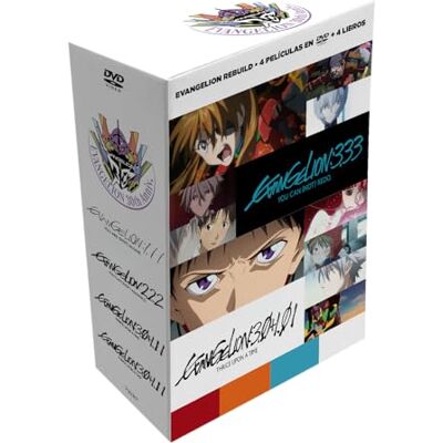 SELECTA VISION Evangelion Rebuild. 1.11 · 2.22 ·3.33 · 3.0+1.11. Colección Completa de Peliculas. DVD. SELECTA VISION Evangelion Rebuild. 1.11 · 2.22 ·3.33 · 3.0+1.11. Colección Completa de Peliculas. DVD.
