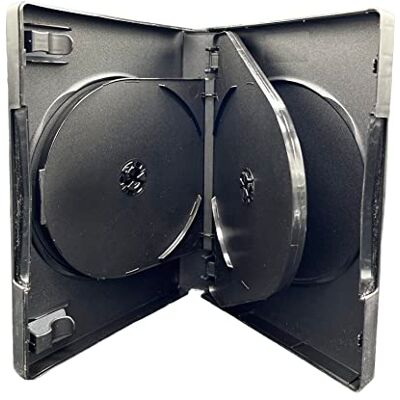 Dragon 5 x Cases para contener 5 CD DVD Blu Ray Disc 27mm Black DVD Cases 5 Pack Dragon 5 x Cases para contener 5 CD DVD Blu Ray Disc 27mm Black DVD Cases 5 Pack