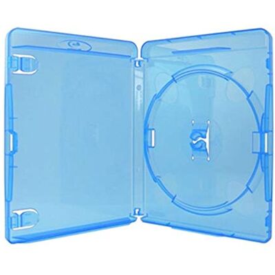 Amaray BLU-Ray Envoltorios, 15 mm, Machine-Pack-Quality, Transparente, Azul, 50 Unidades Amaray BLU-Ray Envoltorios, 15 mm, Machine-Pack-Quality, Transparente, Azul, 50 Unidades
