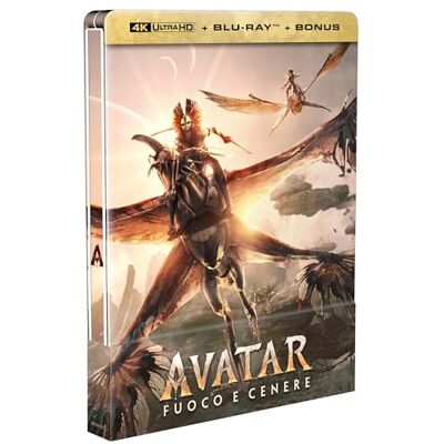Blu-Ray 4K Uhd Avatar: Fuoco E Cenere (Steelbook) (4K Ultra Hd+2 Blu-Ray Hd) Blu-Ray 4K Uhd Avatar: Fuoco E Cenere (Steelbook) (4K Ultra Hd+2 Blu-Ray Hd)