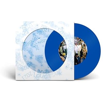ABBA Happy New Year 7" 2021 Transparent light blue / Cut out sleeve ABBA Happy New Year 7" 2021 Transparent light blue / Cut out sleeve