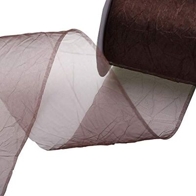 Deko AS GmbH Crash Organza Marrón – 80 mm de Ancho – Rollo 20 Metros – 68080 88 CD-R 80 Deko AS GmbH Crash Organza Marrón – 80 mm de Ancho – Rollo 20 Metros – 68080 88 CD-R 80