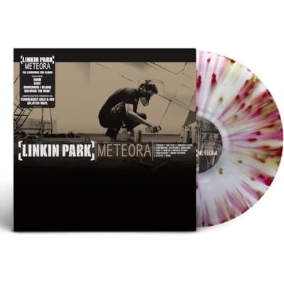 Linkin Park Meteora Color Dorado y Rojo con Salpicaduras Linkin Park Meteora Color Dorado y Rojo con Salpicaduras