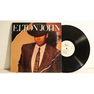 Elton John Breaking hearts (1984) record Elton John Breaking hearts (1984) record