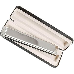 ZAMASS Profesional Armónica Cubiertas De Acero Inoxidable Cañas De Latón 24 Agujeros Armónica Trémolo Profesional Con Caja (Color : G KEY) ZAMASS Profesional Armónica Cubiertas De Acero Inoxidable Cañas De Latón 24 Agujeros Armónica Trémolo Profesional Con Caja (Color : G KEY)