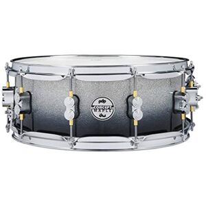Pacific Drums Concept Maple Snare 35.6x14 cm, Laca plata a negro, casco de arce europeo 10 capas, herrajes DW Pacific Drums Concept Maple Snare 35.6x14 cm, Laca plata a negro, casco de arce europeo 10 capas, herrajes DW