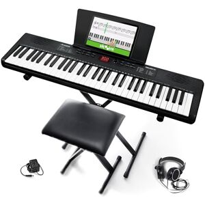 Alesis Melody 61 Teclado Piano Eléctrico para Principiantes con 61 teclas, Altavoces, Soporte, Banqueta, Auriculares, 300 sonidos y Lecciones de música con Accesorios, Nuevo Modelo Alesis Melody 61 Teclado Piano Eléctrico para Principiantes con 61 teclas, Altavoces, Soporte, Banqueta, Auriculares, 300 sonidos y Lecciones de música con Accesorios, Nuevo Modelo