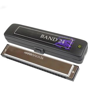 YDVGERTH Armónica Profesional Armónica de trémolo de 24 agujeros y 48 tonos arpa de blues órgano de boca en clave C resina ABS lengüeta de latón instrumentos musicales(Bb) YDVGERTH Armónica Profesional Armónica de trémolo de 24 agujeros y 48 tonos arpa de blues órgano de boca en clave C resina ABS lengüeta de latón instrumentos musicales(Bb)