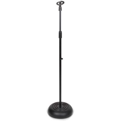 Pyle Pie de Micrófono, Soporte de Base Redonda Pesada Compacta. Altura Ajustable. Una Pieza (85 a 152 cms) Pyle Pie de Micrófono, Soporte de Base Redonda Pesada Compacta. Altura Ajustable. Una Pieza (85 a 152 cms)
