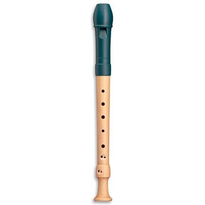Mollenhauer Flauta dulce soprano, barroco, dege, azul lago Mollenhauer Flauta dulce soprano, barroco, dege, azul lago