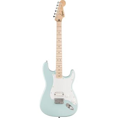 Squier by Fender Sonic® Stratocaster® HT H, guitarra eléctrica, diapasón de arce, golpeador blanco, Sonic Blue Squier by Fender Sonic® Stratocaster® HT H, guitarra eléctrica, diapasón de arce, golpeador blanco, Sonic Blue