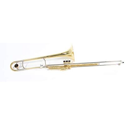 GEWA Roy Benson Trombón de vávulas en Sib VT-227 (campana de latón de 8" de primera calidad, 3 válvulas de acero inoxidable, instrumento de primera calidad para músicos profesionales) GEWA Roy Benson Trombón de vávulas en Sib VT-227 (campana de latón de 8" de primera calidad, 3 válvulas de acero inoxidable, instrumento de primera calidad para músicos profesionales)