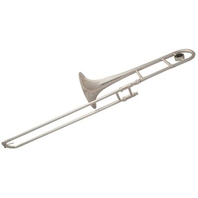 IHNXIOFEI Trombón Tenor Profesional B Plano, Instrumento De Trombón Plateado De Latón Con Estuche De Transporte Kit de Trombón IHNXIOFEI Trombón Tenor Profesional B Plano, Instrumento De Trombón Plateado De Latón Con Estuche De Transporte Kit de Trombón
