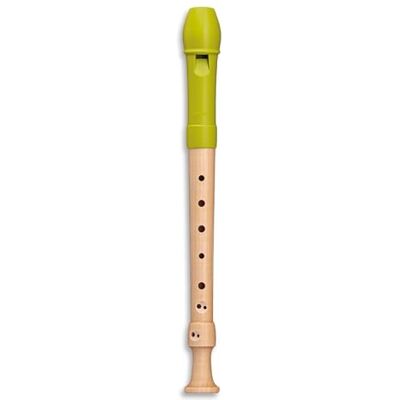 Mollenhauer FIPPLE Lere Flauta dulce soprano en C, Instrumento Musical, color verde manzana, plástico/arce, doble agujero barroco Mollenhauer FIPPLE Lere Flauta dulce soprano en C, Instrumento Musical, color verde manzana, plástico/arce, doble agujero barroco