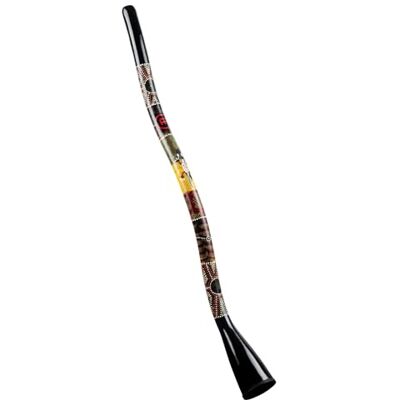 Meinl Percussion Didgeridoo sintético, forma de S, 130 cm, incluye bolsa Forma en S, pintado a mano, estado de ánimo en C#, 51 pulgadas, plástico Meinl Percussion Didgeridoo sintético, forma de S, 130 cm, incluye bolsa Forma en S, pintado a mano, estado de ánimo en C#, 51 pulgadas, plástico