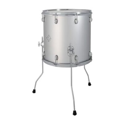 Dixon Cornerstone Hybrid Floor Tom 14"x14" Metallic Silver Caldera de 7 capas de arce norteamericano, madera de seda roja/álamo, 6,7 mm, rebaba 45° Dixon Cornerstone Hybrid Floor Tom 14"x14" Metallic Silver Caldera de 7 capas de arce norteamericano, madera de seda roja/álamo, 6,7 mm, rebaba 45°