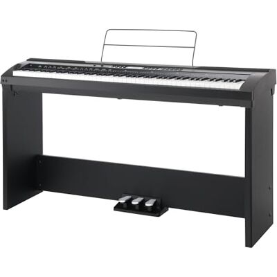 Classic Cantabile SP-150 BK Stagepiano negro Set Completo incl. soporte 88 teclas soft-touch con sensibilidad al tacto, Polifonía máxima: 64 voces, 20 voices, 60 canciones, 50 estilos, 2 demos Classic Cantabile SP-150 BK Stagepiano negro Set Completo incl. soporte 88 teclas soft-touch con sensibilidad al tacto, Polifonía máxima: 64 voces, 20 voices, 60 canciones, 50 estilos, 2 demos